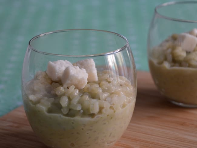 Riz au Lait de Coco et au Thé Matcha