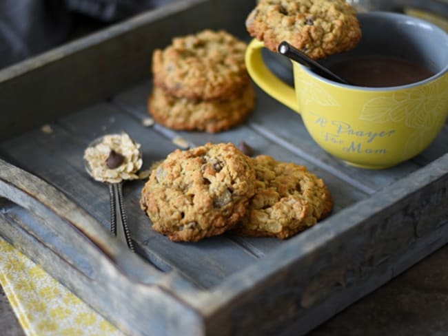 Cookies chocolat et flocons d'avoine