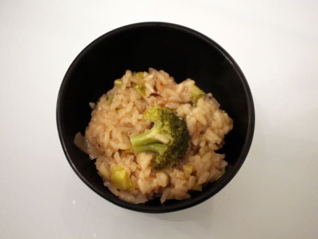 Risotto poireaux et brocoli