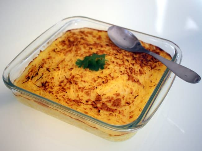 Gratin crémeux de courge spaghetti à la cancoillotte