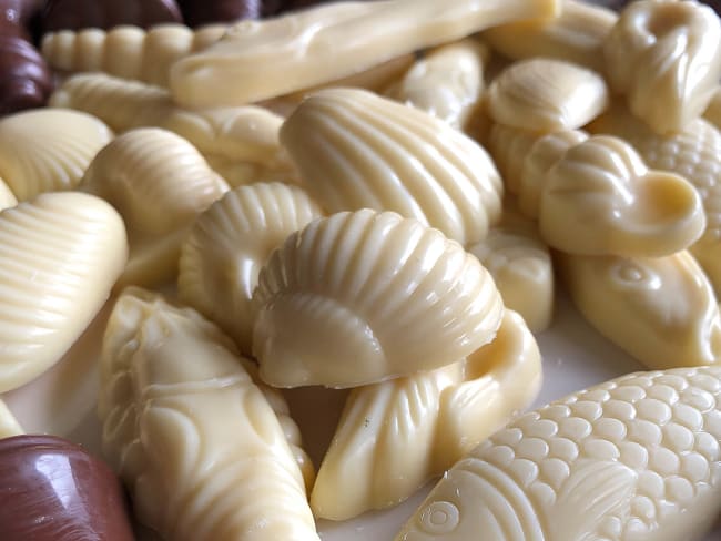 Friture de Pâques au chocolat blanc