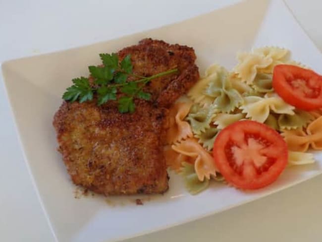 Escalope de veau panée à la chapelure dorée