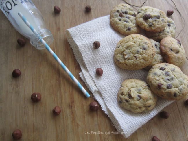 Hazelnut and chocolate cookiz