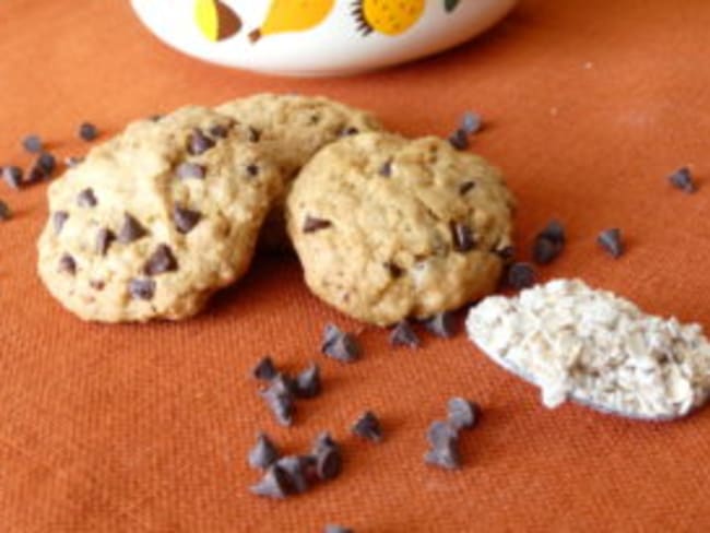 Cookies aux flocons d'avoine et pépites de chocolat