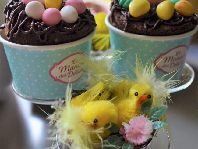 Cupcakes de Pâques au chocolat