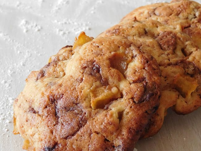 Cookies pommes et chocolat au lait