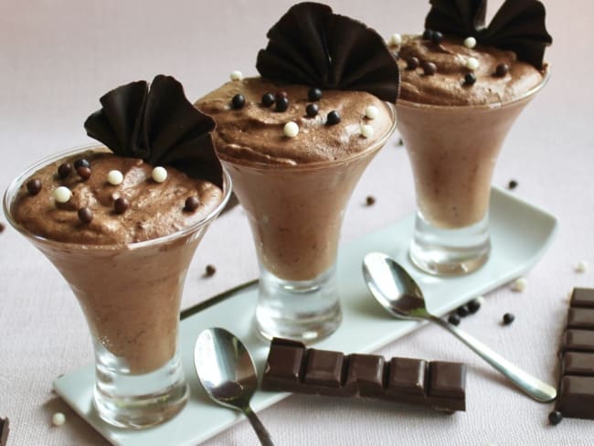 Mousse au chocolat végétale