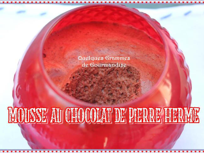 Mousse au chocolat de Pierre Hermé