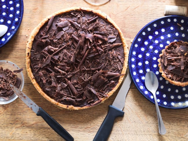 Tarte chocolat caramel vegan facile à réaliser