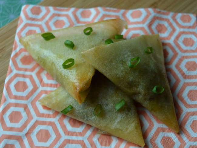 Bricks au Blanc de Poireau, Champignons et Comté