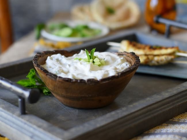 Salade de concombre libanaise au yaourt