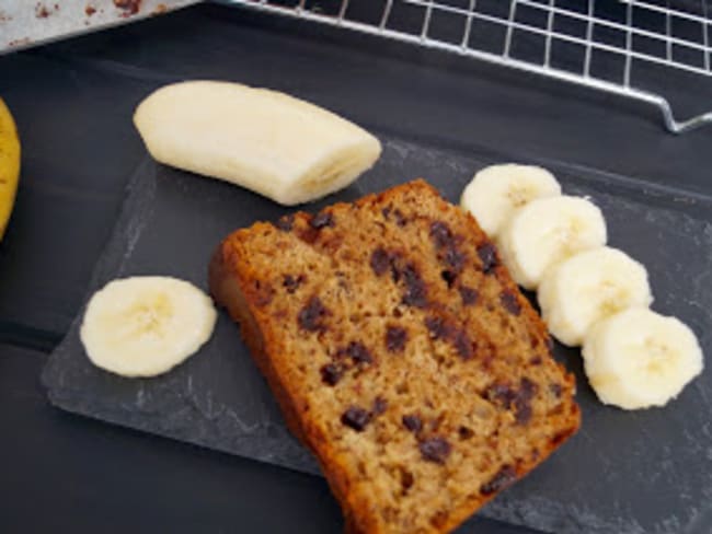 Bananabread aux pépites de chocolat