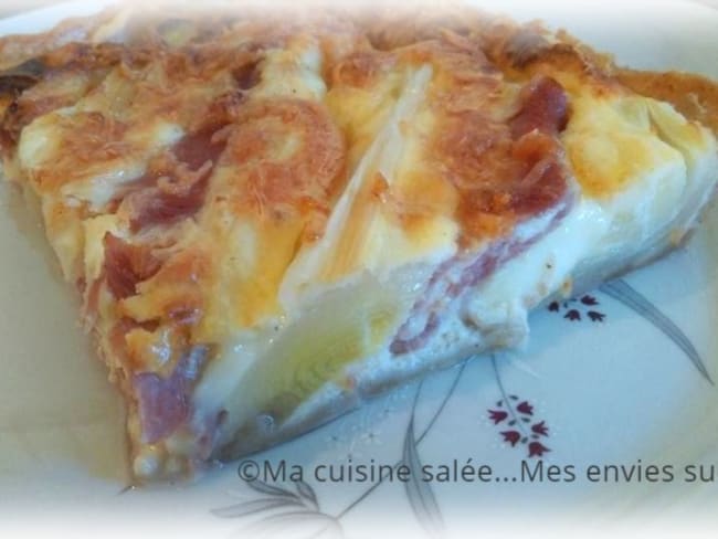 Tarte poireaux jambon fromage tartiflette