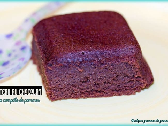 Gâteau au chocolat à la compote de pommes