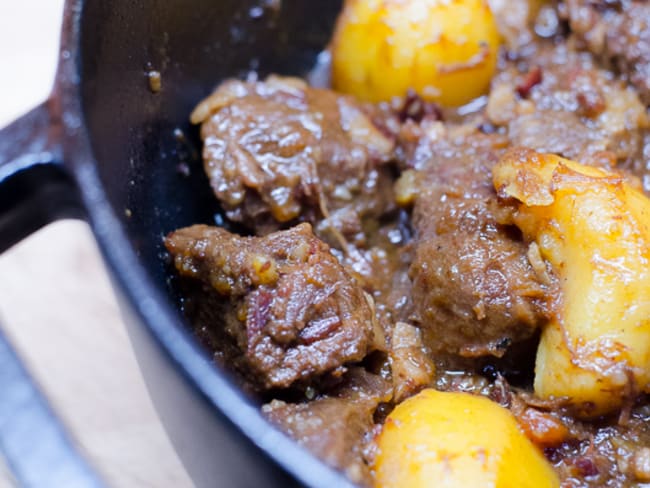 Joue de bœuf à la bière