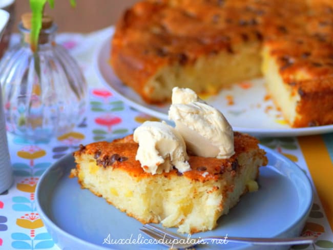 Gâteau aux pommes sans oeufs