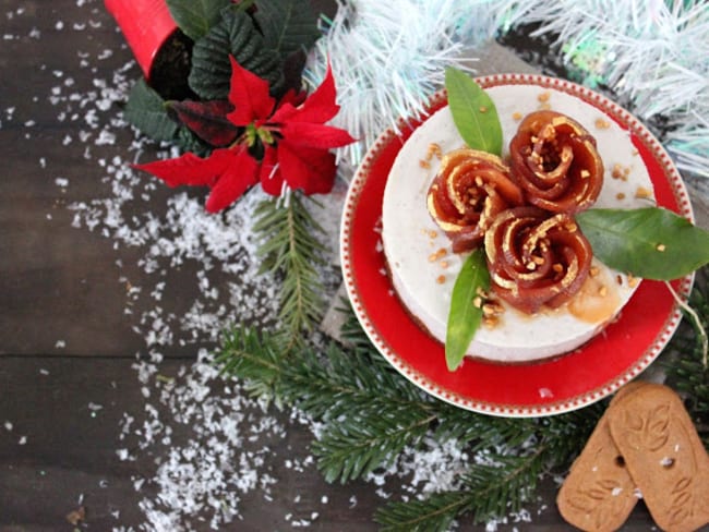 Cheesecake Poire, noix et spéculoos