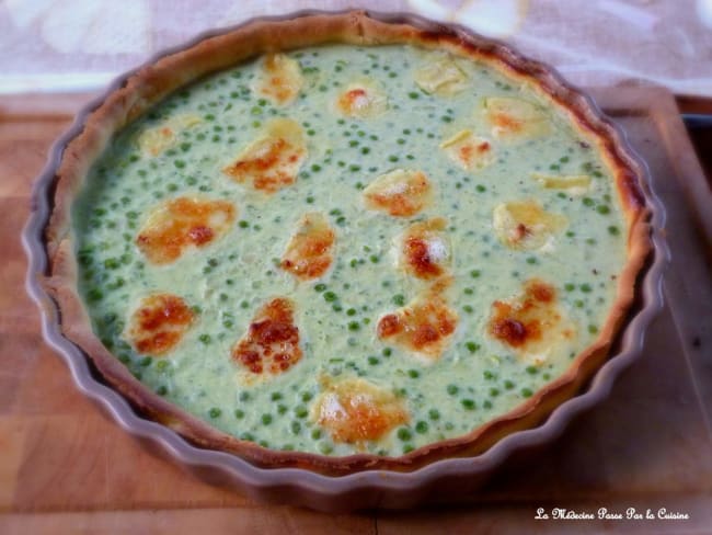 Quiche petit pois et fromage Brillat-savarin