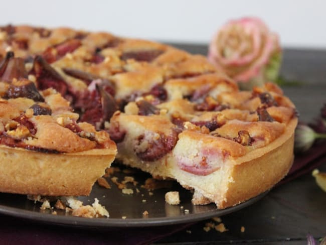 Tarte amandine aux figues