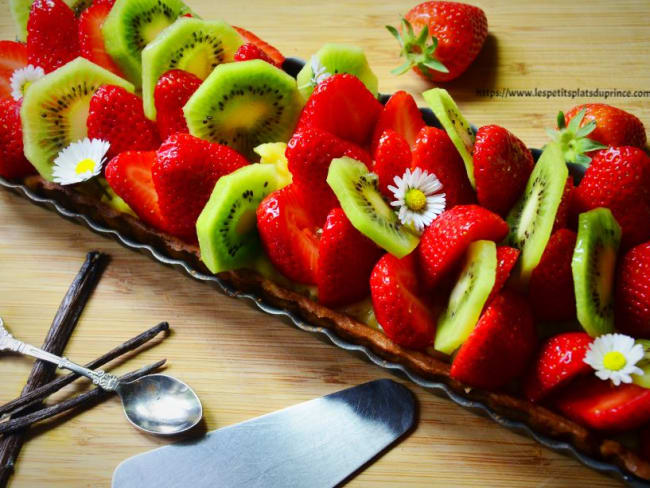 Tarte fraises kiwis