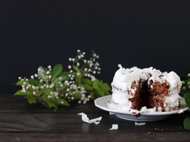 Gâteau à la banane et sa chantilly coco