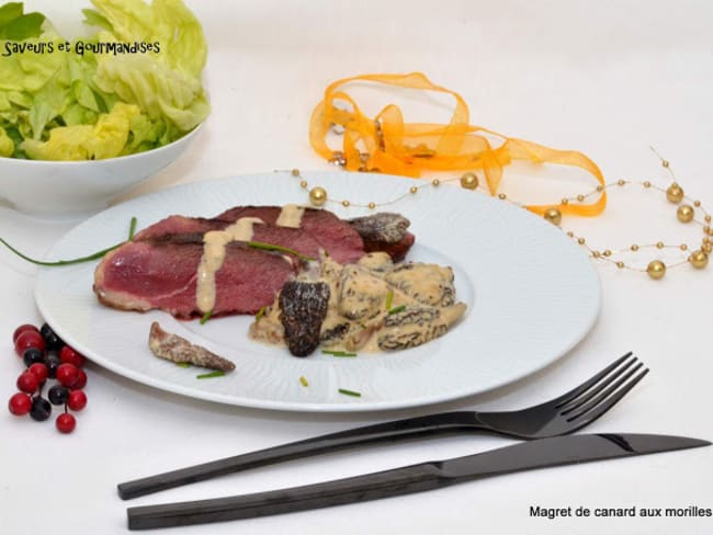 Magret de canard aux morilles Magda.