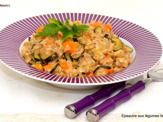 Épeautre Farro aux légumes façon risotto