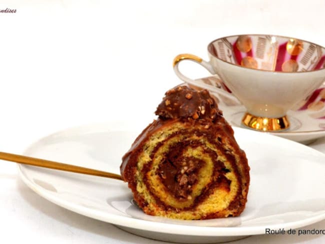 Roulé de Pandoro au chocolat