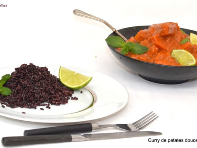 Curry de butternut et de patates douces.