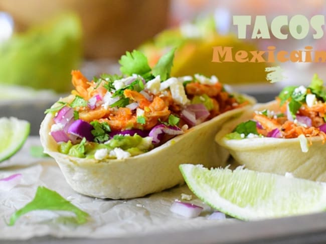 Tacos au poulet et avocat (cuisine mexicaine)