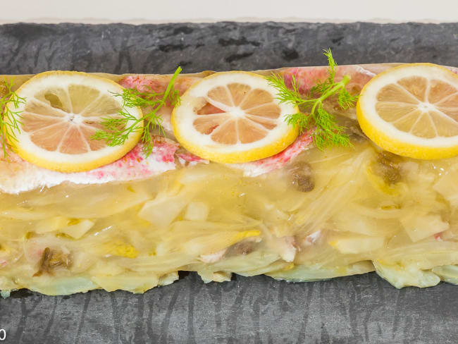 Terrine de rouget facile au fenouil