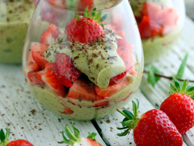 Tiramisu aux fraises et avocat