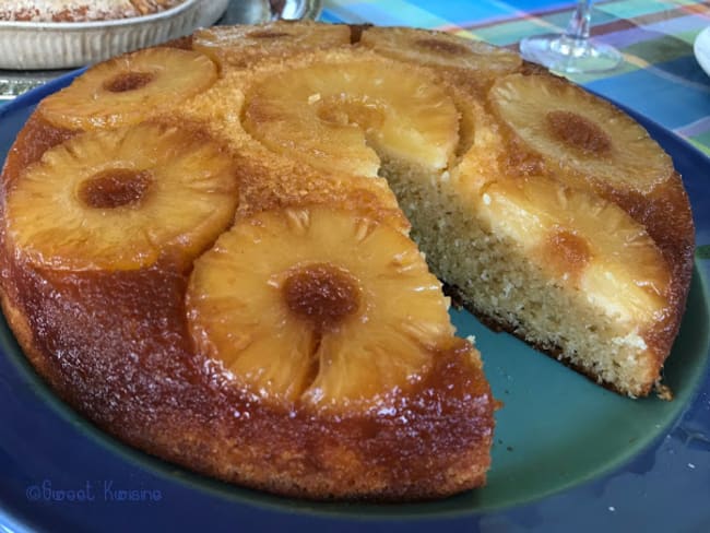 Le gâteau à l'ananas