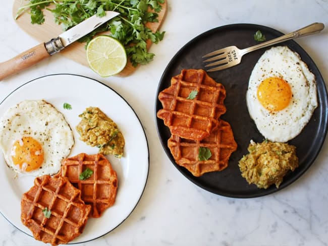 Gaufres salées de patates douces au paprika : la recette parfaite pour un brunch