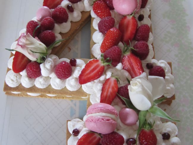 Gâteau en forme de chiffre