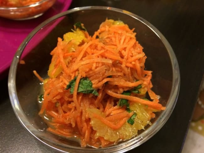 Salade marocaine carottes, oranges et cannelle