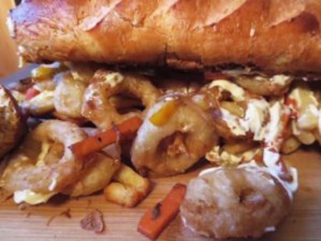 Sandwich Gatsby, typique de l'Afrique du Sud