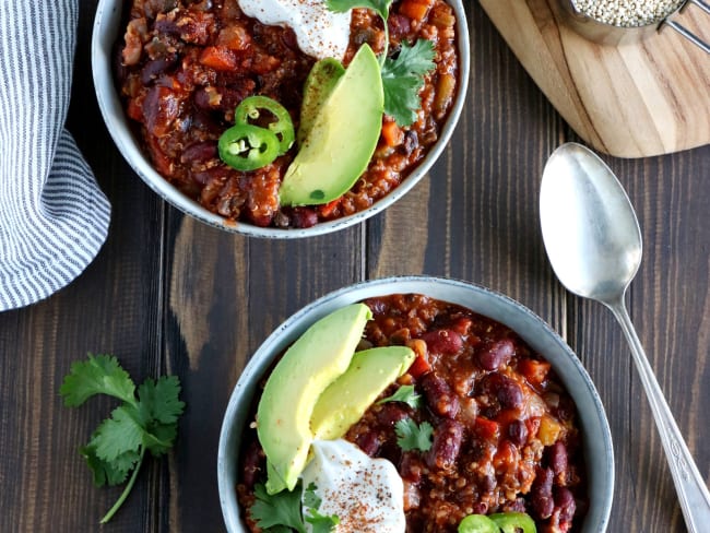 Chili vegan au quinoa