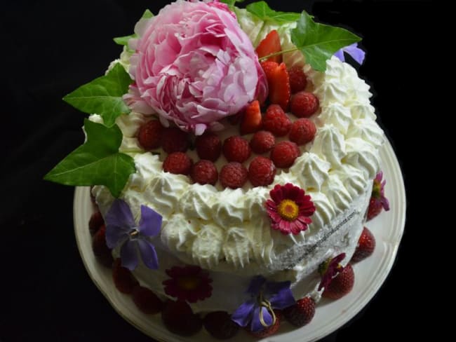 Layer cake à la fraise