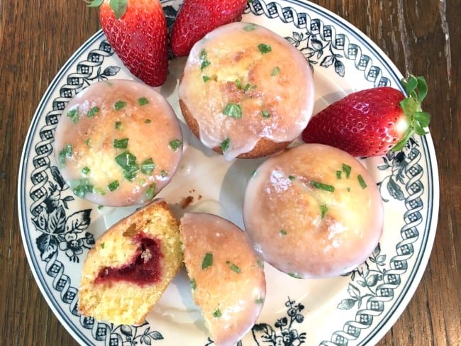 Muffin à la compotée de fraises