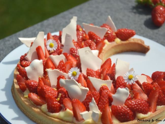 Tarte fraise citron