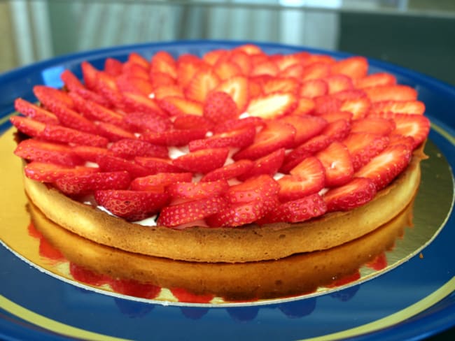 Tarte fraise basilic