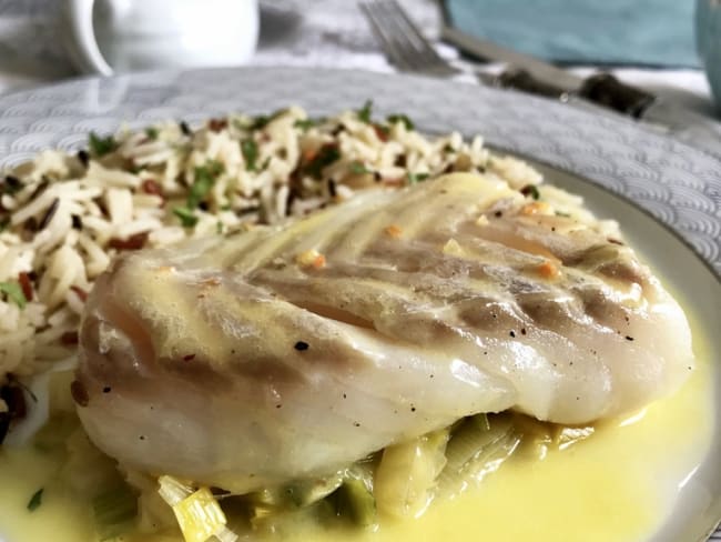 Cabillaud basse température et sauce au beurre blanc