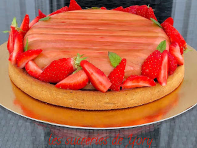 Tarte Rhubarbe-Fraise