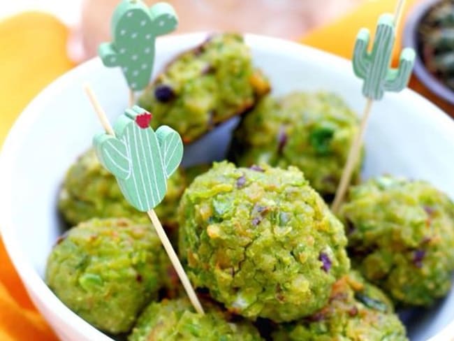 Falafels de fèves sans friture pour un apéritif