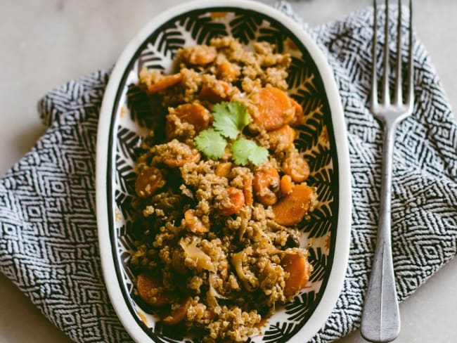 Poêlée de quinoa à la marocaine