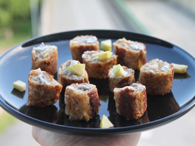 Roulés apéritifs façon pain perdu sucré-salé