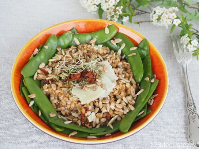 Salade de petit épeautre à l'italienne