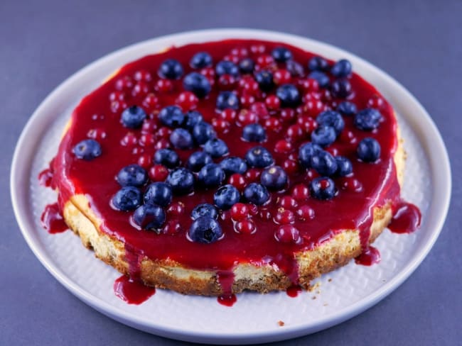 Cheesecake aux fruits rouges