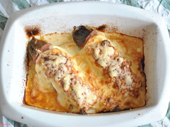 Endives au jambon et béchamel